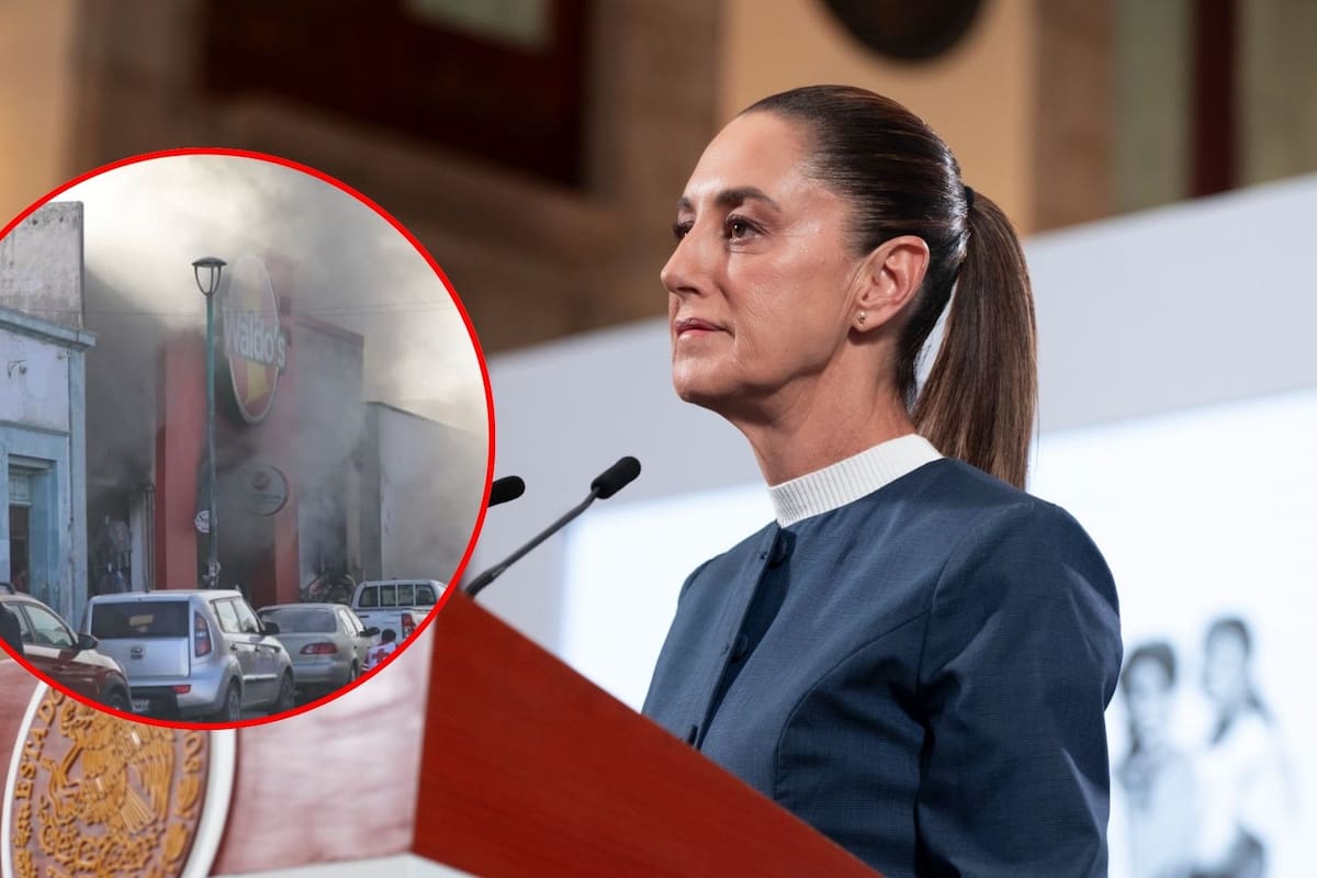 Sheinbaum dice sobre incendio de Waldo’s de Hermosillo que “todo parece indicar que fue una explosión”
