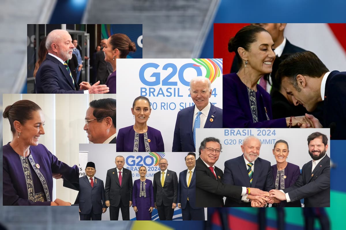 Todas las reuniones de Claudia Sheinbaum con líderes mundiales en el G20