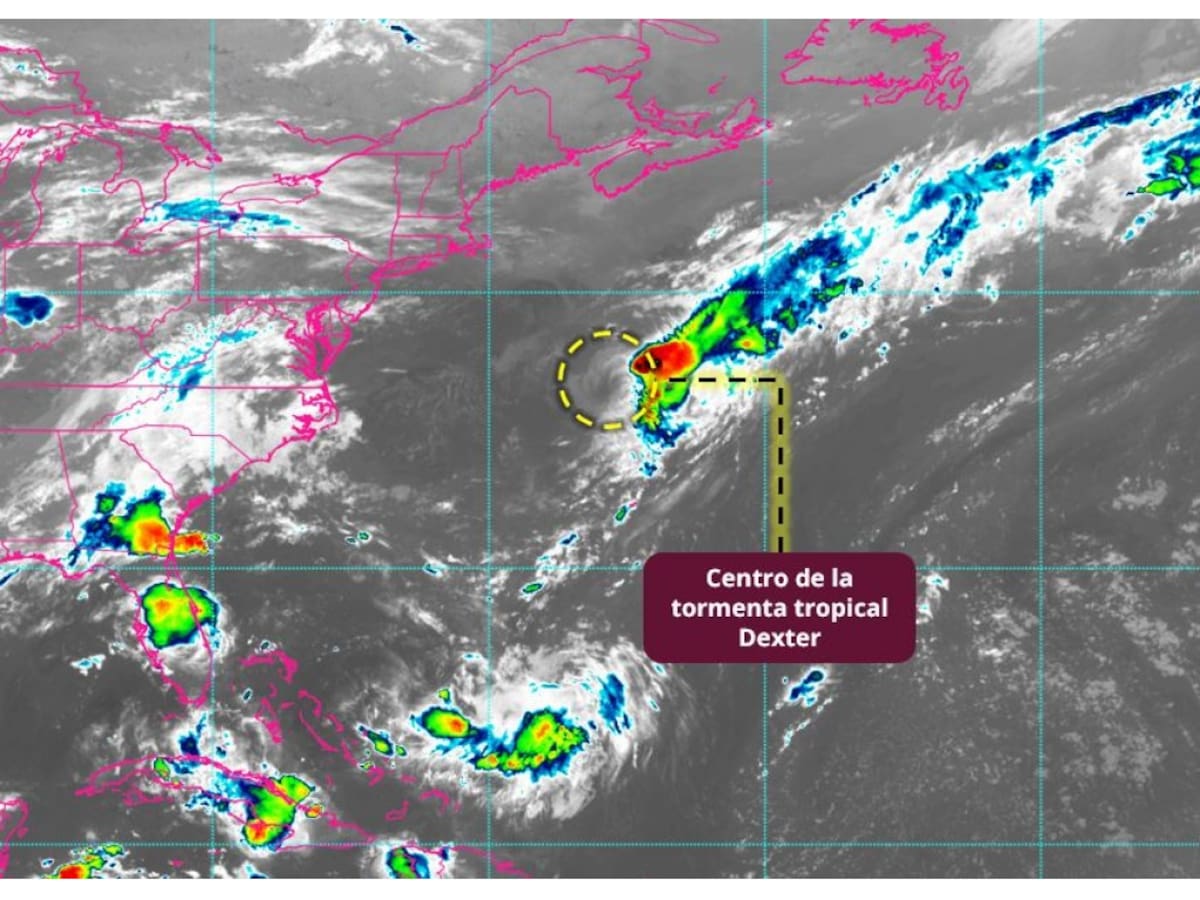 El SMN descartó el impacto directo por la Tormenta Tropical 'Dexter', pero sí habrá lluvias. | Especial