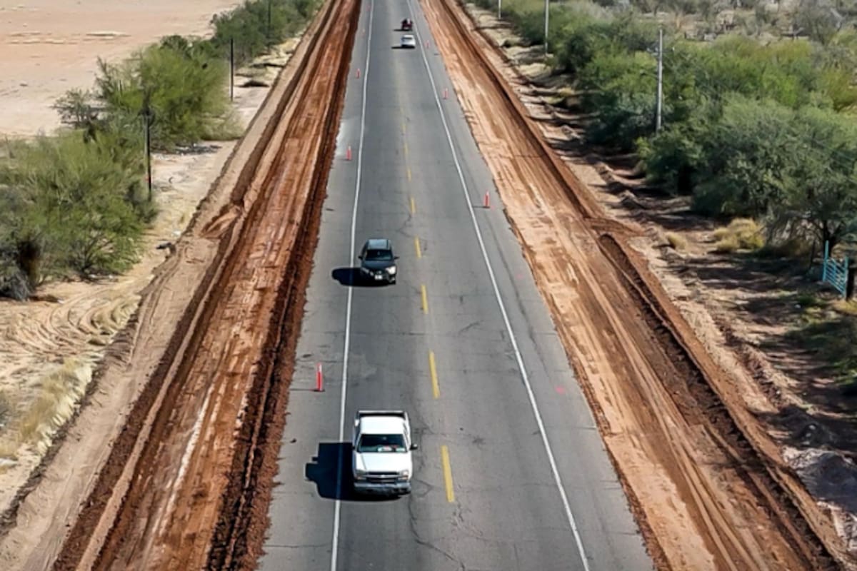 Avance del 25% en la ampliación de la carretera a Bahía de Kino: primera etapa concluirá el próximo año