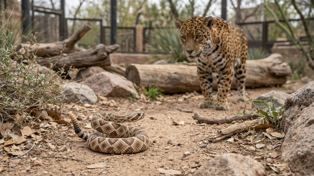 Investigadores probaron el modelo con 38 especies en un zoológico, donde el sonido del cascabel generó reacciones de alerta incluso sin contacto previo con serpientes. /Ilustrativa