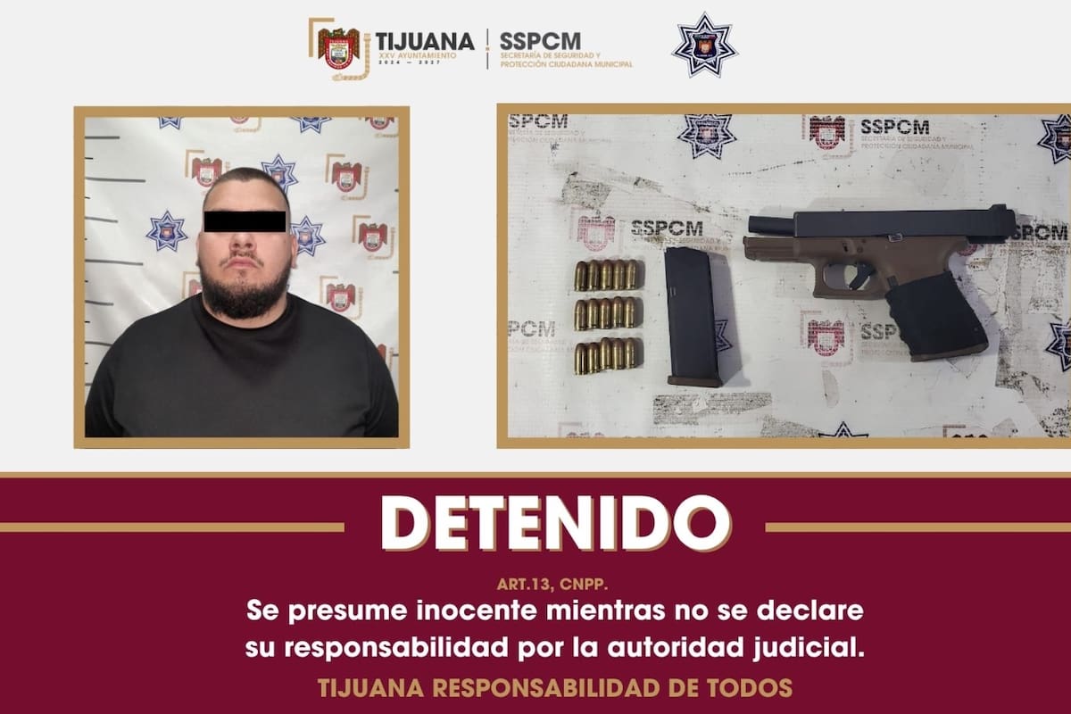 Aseguran a persona tras realizar amenazas y presunta portación de arma de fuego