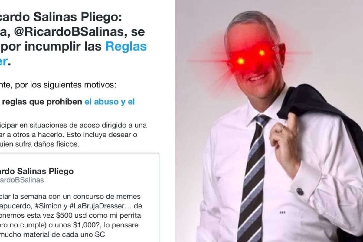 Bloquea Twitter al millonario mexicano Ricardo Salinas Pliego