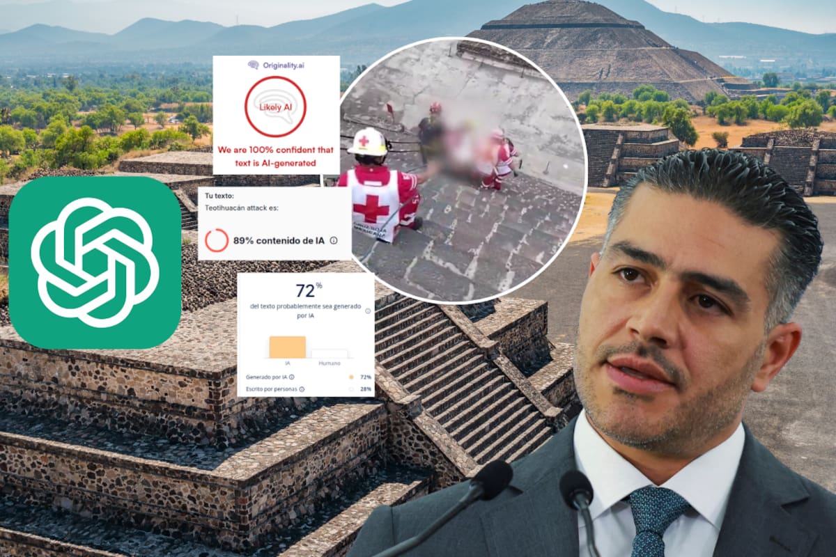 ¿La declaración de Harfuch sobre el tiroteo en Teotihuacán fue escrita con inteligencia artificial? Esto es lo que se sabe