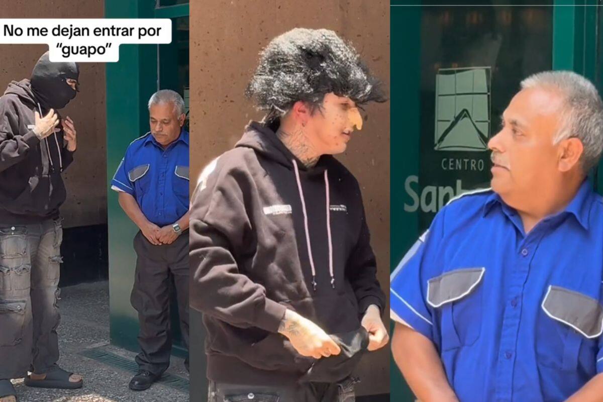 VIRAL: Guardia de seguridad le pide a un influencer ponerse un pasamontañas porque es muy “feo”