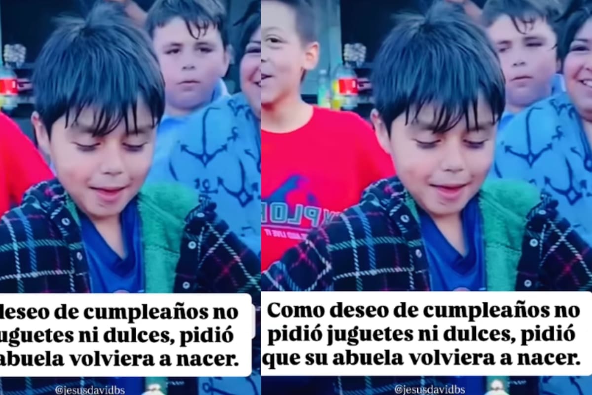 “Que mi abuela vuelva a nacer”: niño conmueve en redes con su deseo de cumpleaños