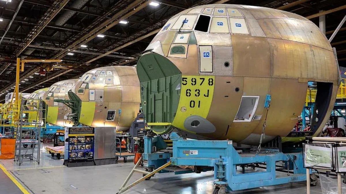 Cada C-130J Super Hércules pasa por un riguroso proceso de ensamblaje, pruebas y validación antes de ser entregado a sus operadores. (Créditos: Lockheed Martin)
