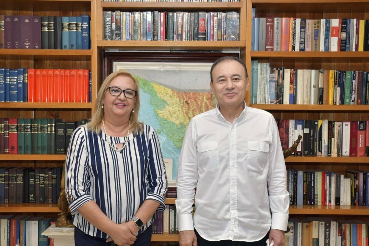 Alfonso Durazo, Gobernador electo de Sonora, sostiene reunión con rectora de la Unison Rita Plancarte