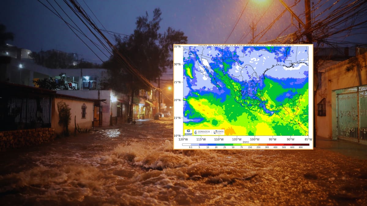 El SMN advirtió por lluvias, oleaje elevado, vientos fuertes y temperaturas de hasta 45 °C en diversas regiones del país. Foto: Especial