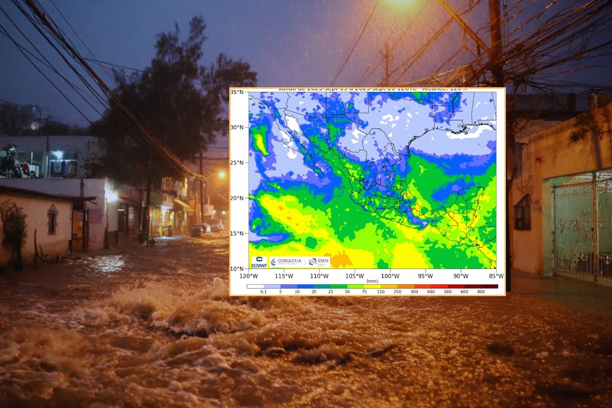 SMN alerta por lluvias peligrosas y vientos fuertes este martes