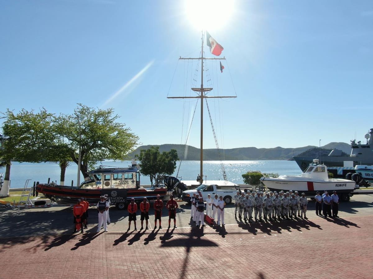 Dieron el banderazo al programa "Operación Salvavidas Invierno 2019" de la Secretaría de Marina-Armada de México.