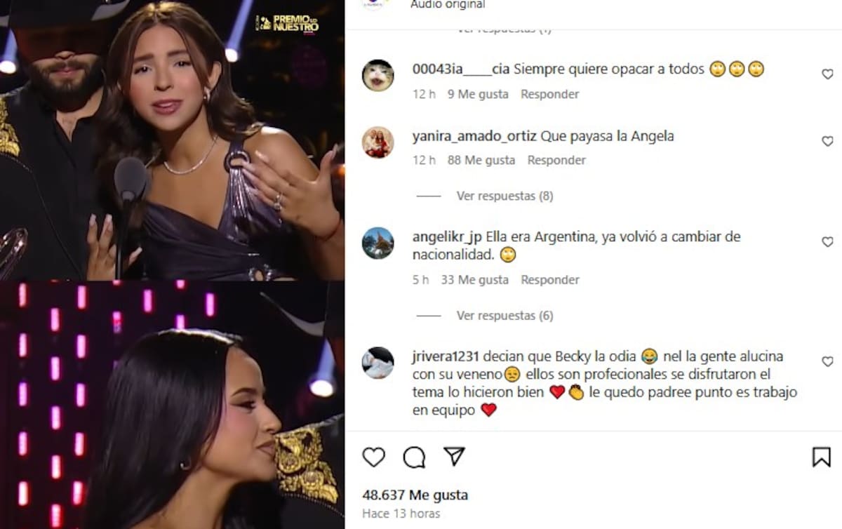 Critican a Ángela Aguilar por su discurso en Premios Lo Nuestro / Instagram @univisionfamosos