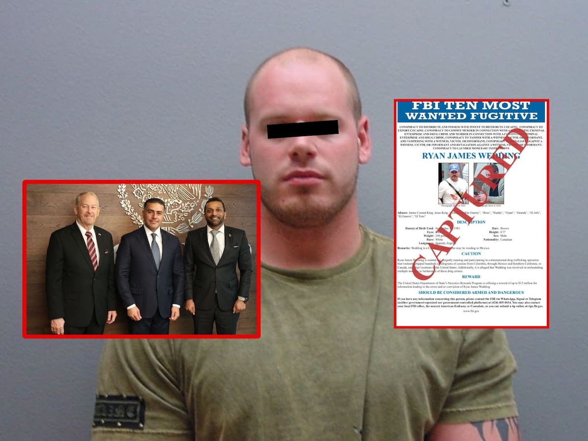 Visita del FBI a México termina con el traslado a Estados Unidos de Ryan Wedding, presunto operador ligado al Cártel de Sinaloa. | Crédito: Embajada de EEUU en México/X @OHarfuch @FBIDirectorKash