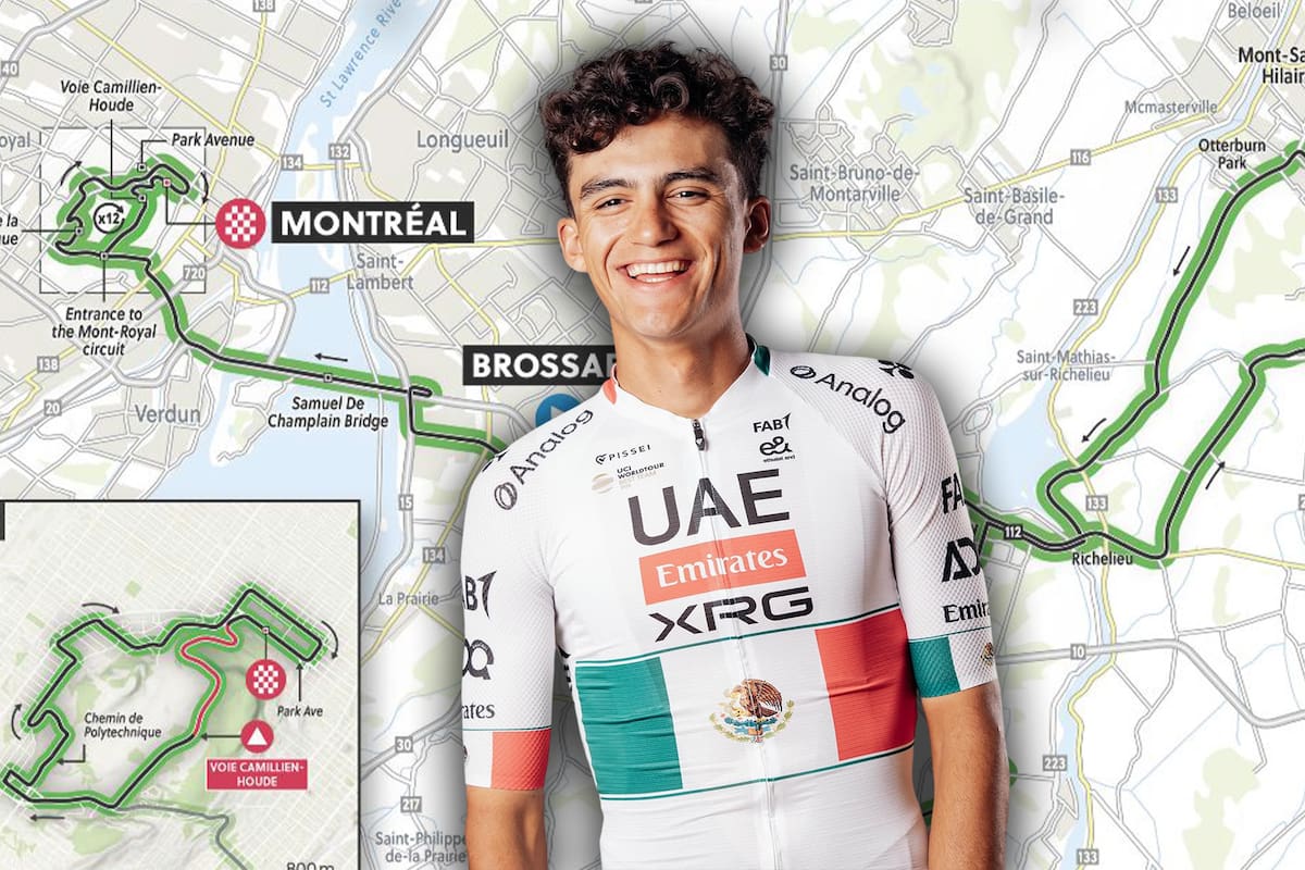 El Mundial de Ciclismo parece hecho para Isaac del Toro: así es el brutal recorrido de Montreal