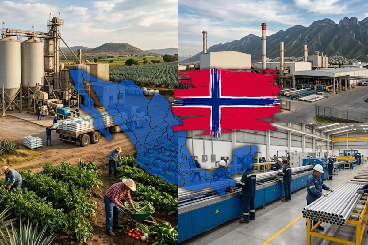 Dos empresas noruegas facturaron más de 11 mil 069 millones de pesos y dieron 886 empleos directos en sectores industriales de México