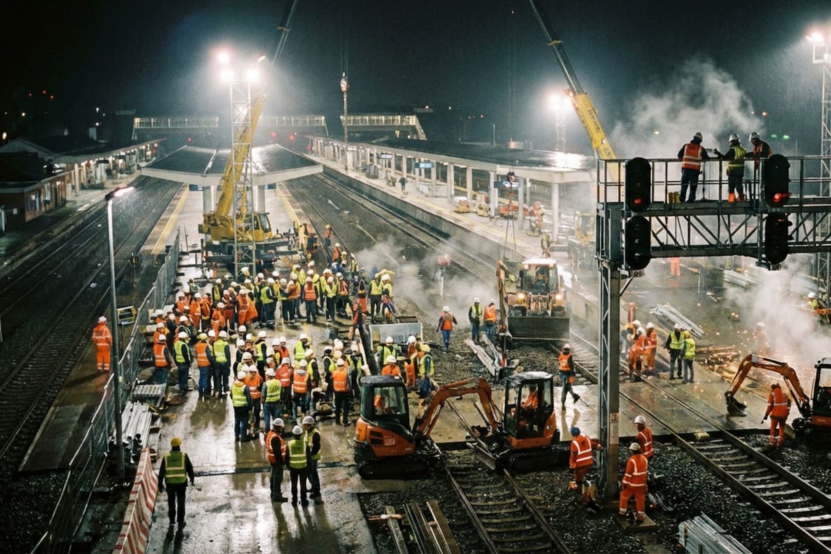 China reescribe las reglas de la ingeniería civil: 1,500 trabajadores remodelan una estación clave en solo 9 horas y acortan un viaje de 7 horas a 90 minutos