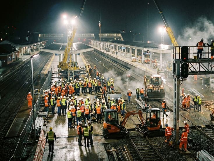 China reescribe las reglas de la ingeniería civil: 1,500 trabajadores remodelan una estación clave en solo 9 horas y acortan un viaje de 7 horas a 90 minutos