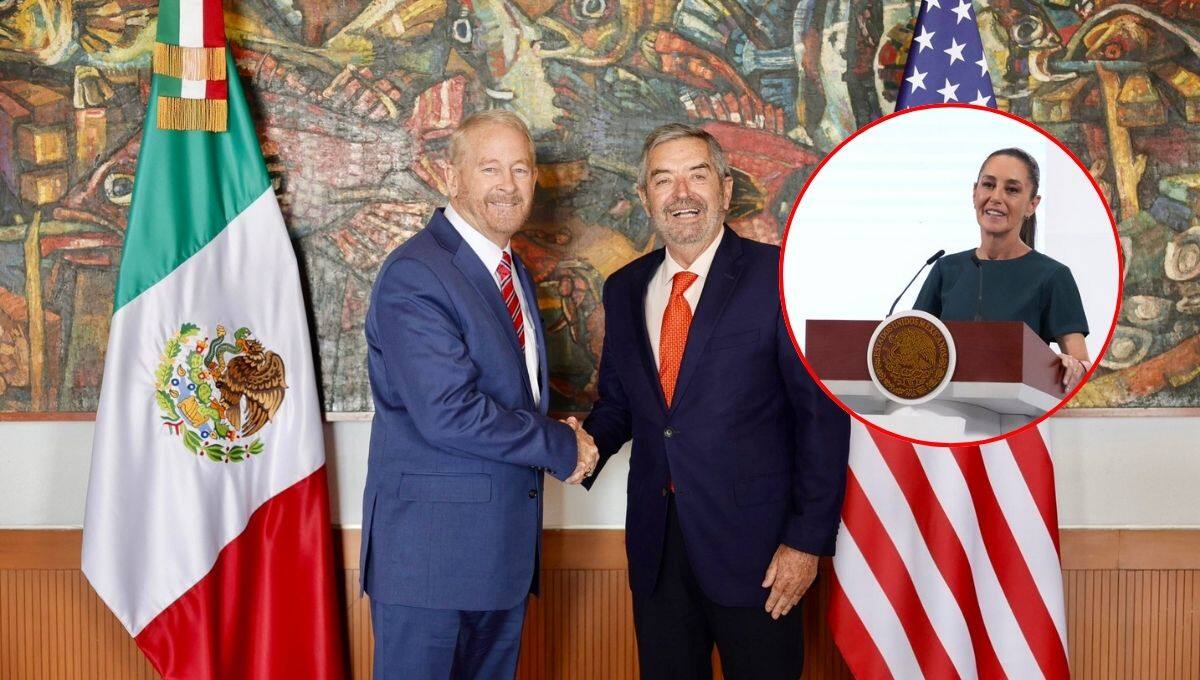 El canciller Juan Ramón de la Fuente y el nuevo embajador de EU, Ronald Johnson, sostuvieron su primer encuentro para reafirmar la cooperación bilateral.