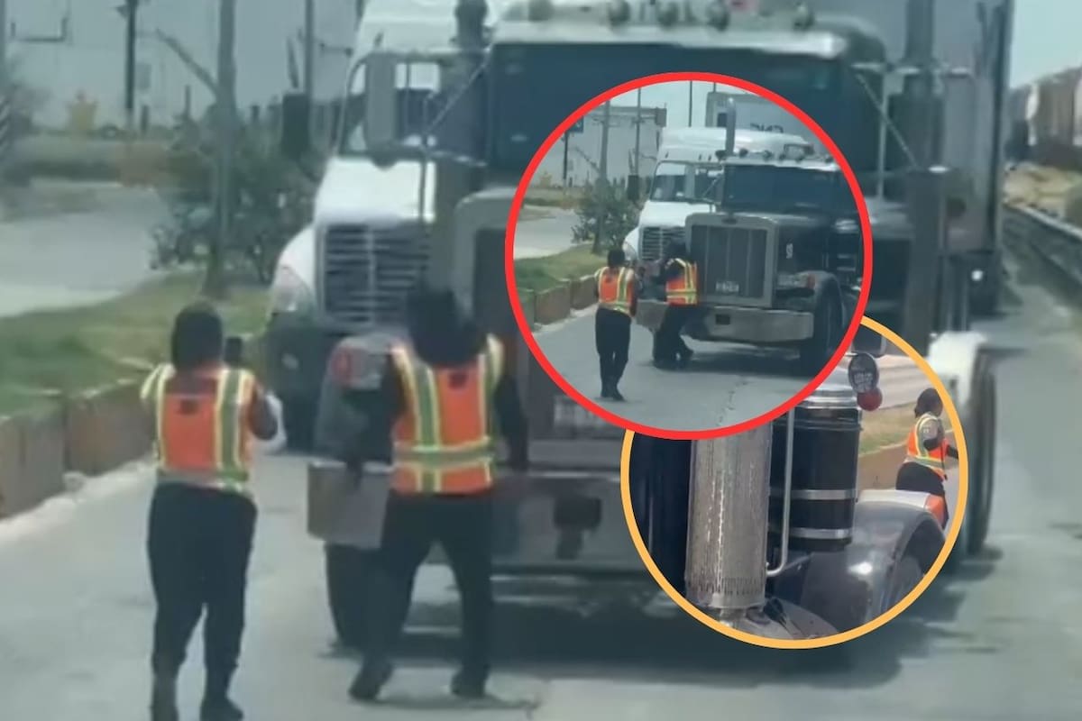 Trailero intenta arrollar a elementos de vialidad en Puente Internacional de Piedras Negras