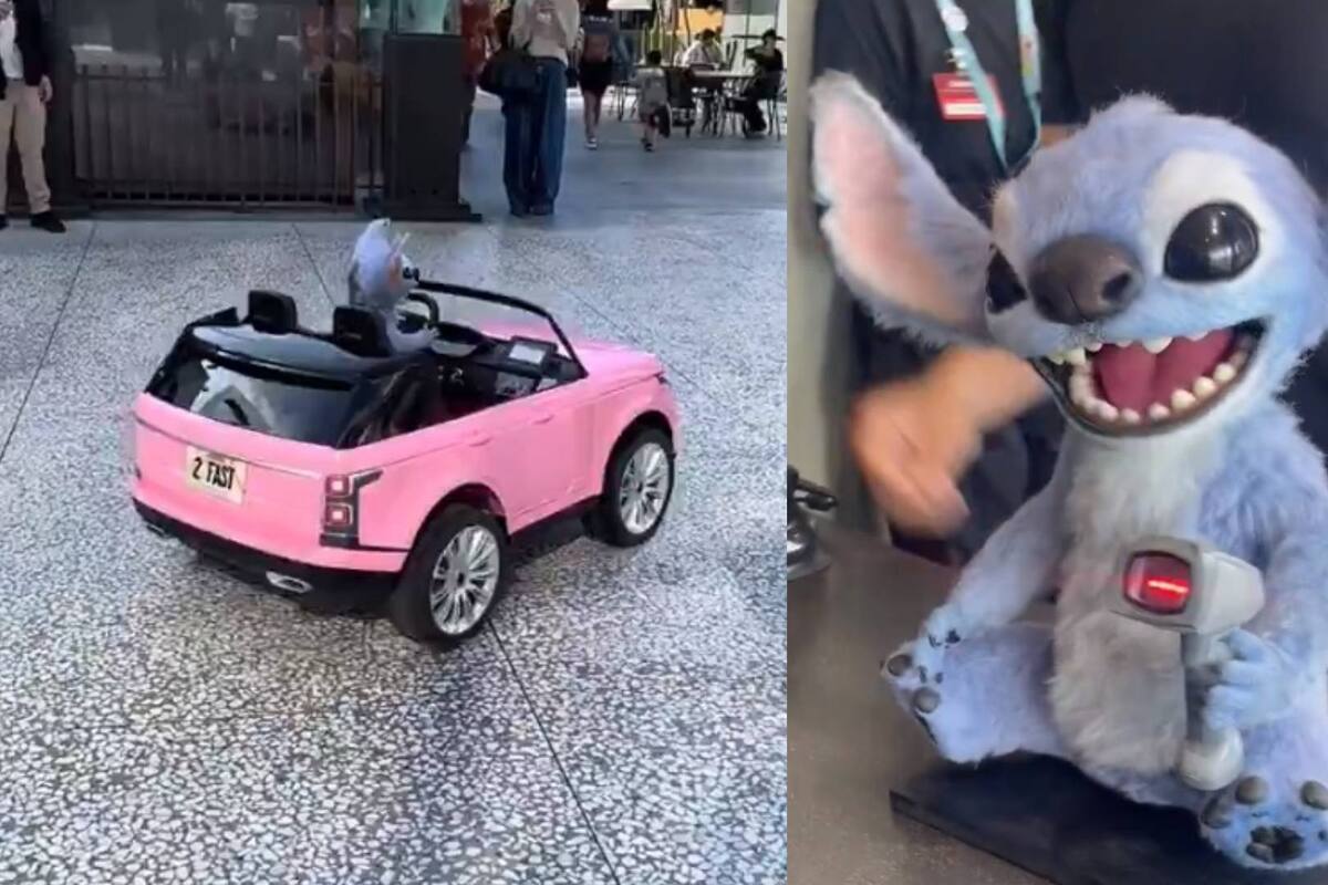 Stitch sorprende a cinéfilos durante promoción de ‘Lilo & Stitch’