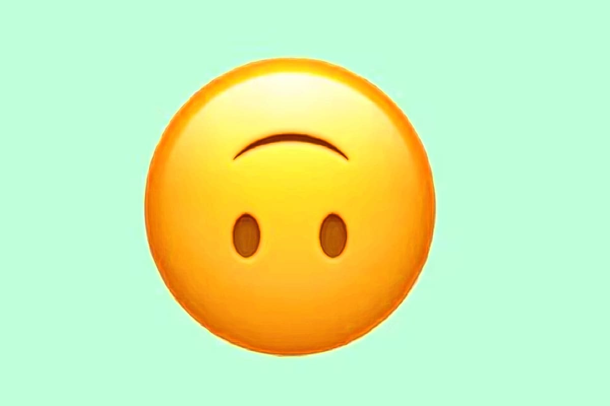 ¿Qué significado tiene el emoji de la cara al revés?