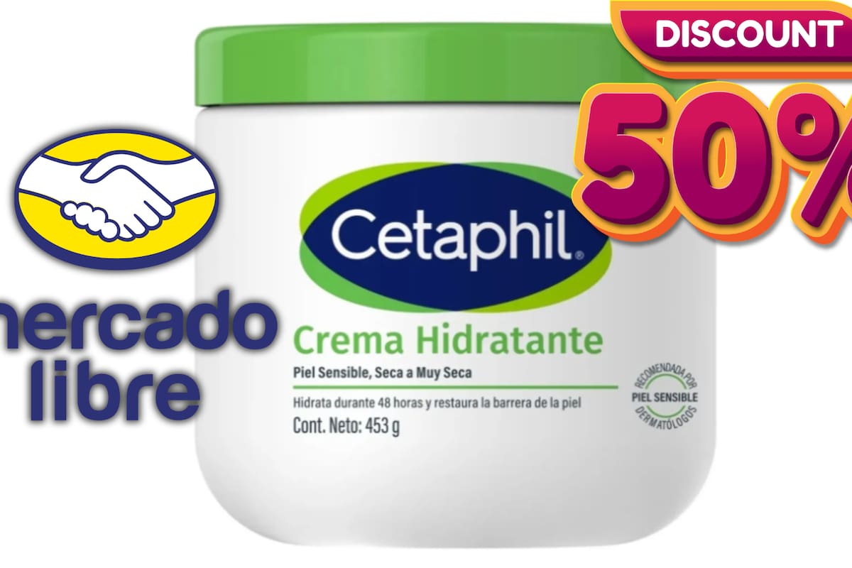 Oferta Relámpago en Mercado Libre: Crema Hidratante Cetaphil con 51% de Descuento