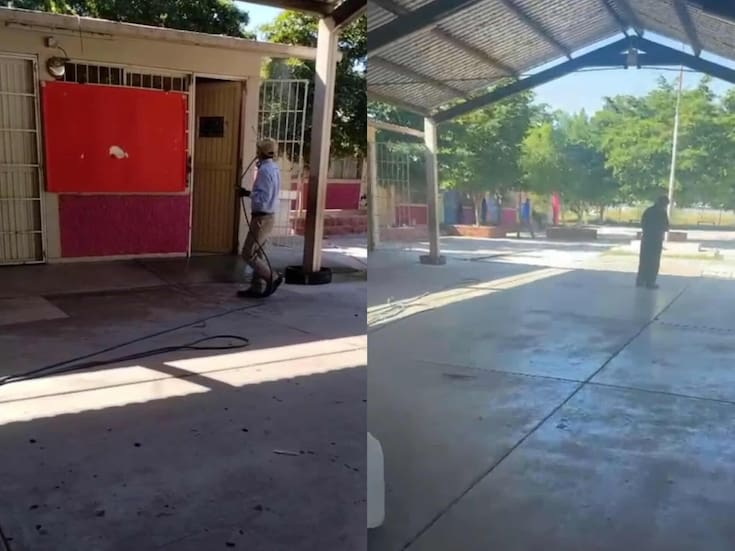 Padres mantienen exigencia de limpia en escuela de Ciudad Obregón