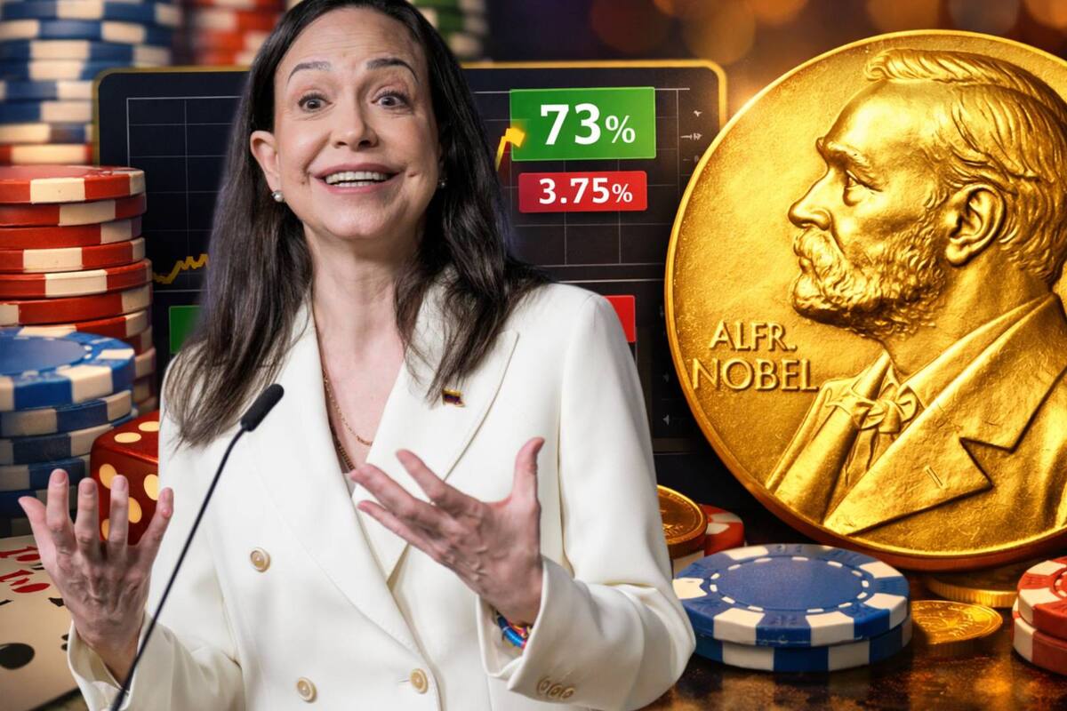 Un aumento inusual en las apuestas de la plataforma PolyMarket, provocó que el Instituto Nobel iniciara una investigación interna luego que se filtrara información de que el Premio Nobel de la Paz sería otorgado a María Corina Machado