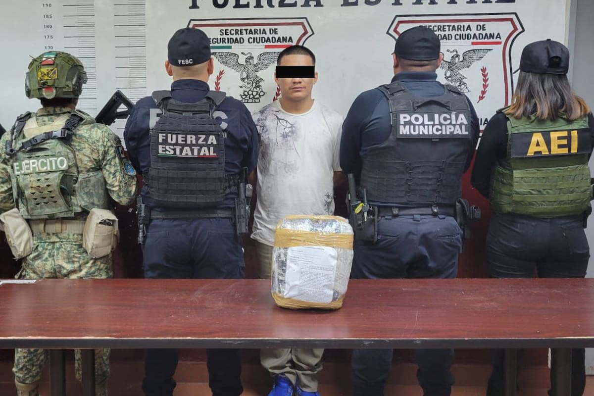 Detienen a hombre con cientos de dosis de heroína y metanfetamina en operativo conjunto