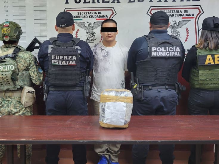 Detienen a hombre con cientos de dosis de heroína y metanfetamina en operativo conjunto