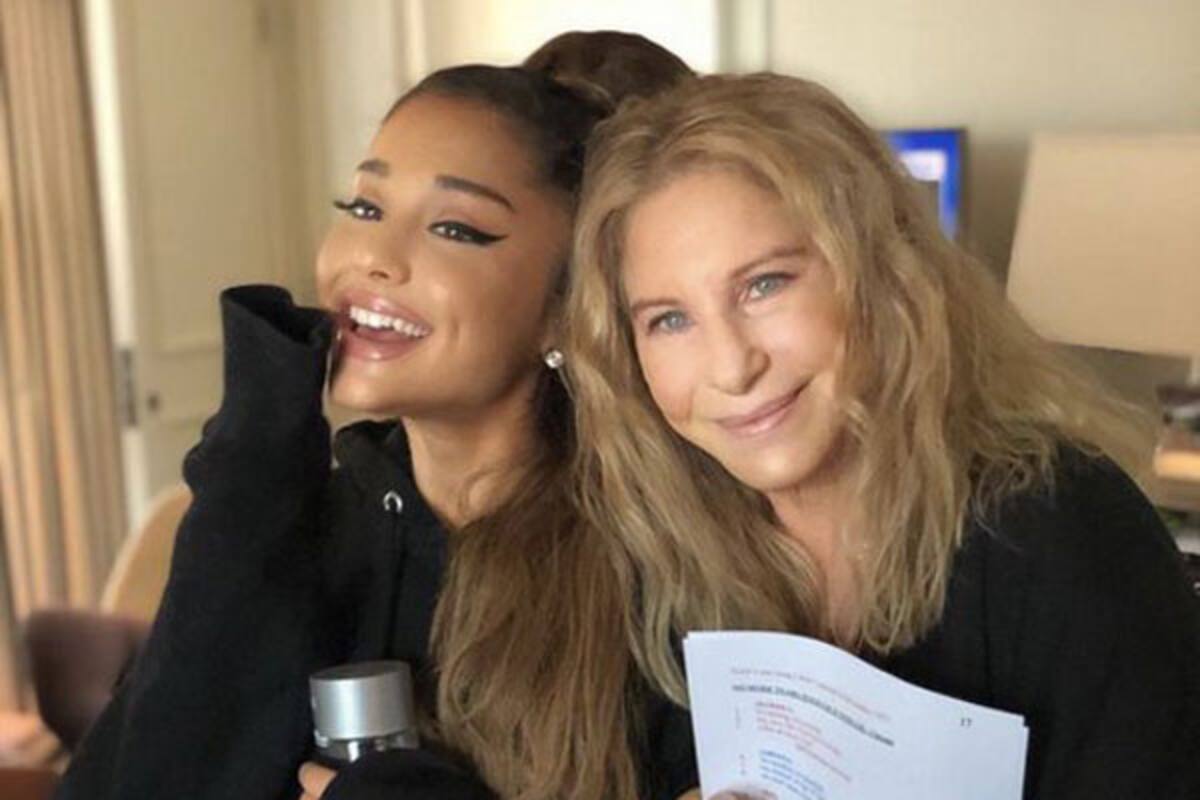 Inolvidable dueto, Ariana Grande y Barbra Streisand en el escenario
