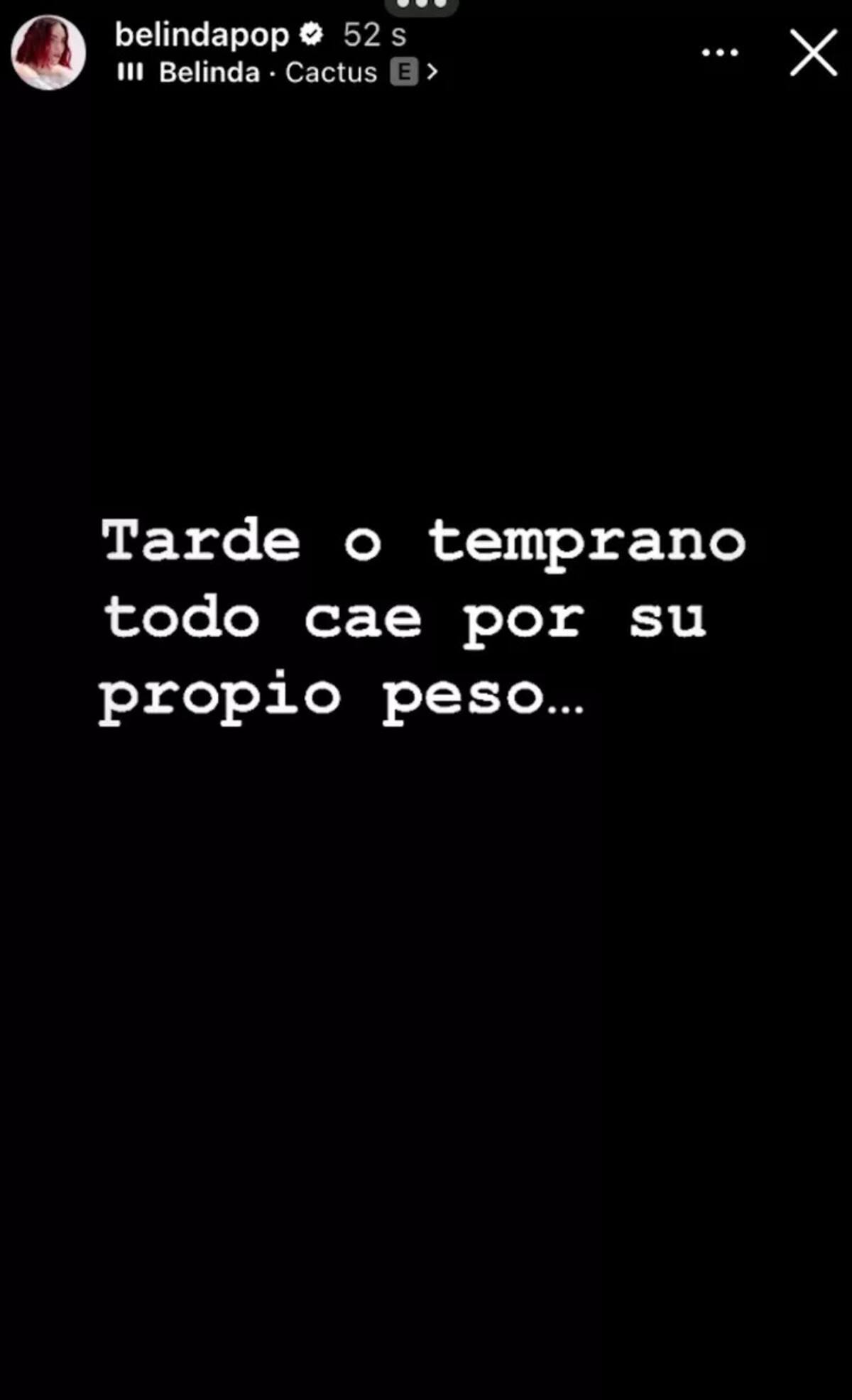 Foto: Belinda Instagram