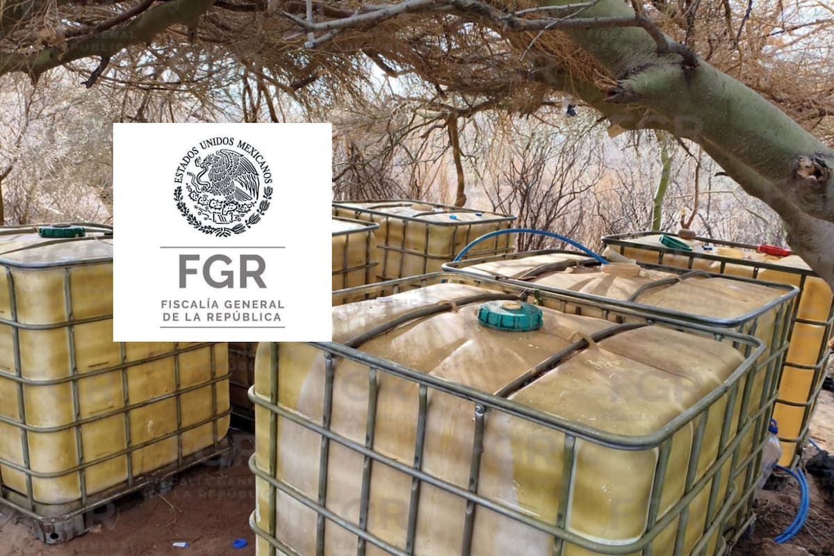 FGR localiza toma clandestina en Hermosillo y asegura 3 mil litros de hidrocarburo cerca de la carretera a Guaymas