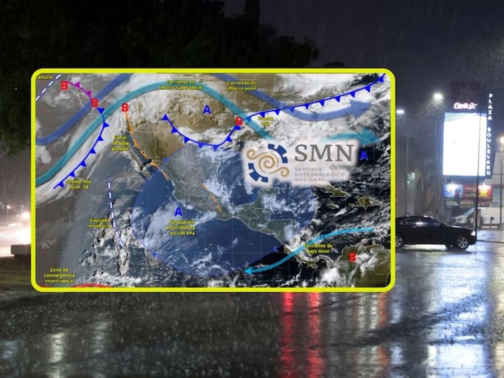 SMN advierte por frente frío 34 y corrientes en chorro que ‘congelarán’ estas ciudades viernes y sábado con lluvias fuertes, rachas de hasta 90 km/h, posibles nevadas y heladas de -10 °C