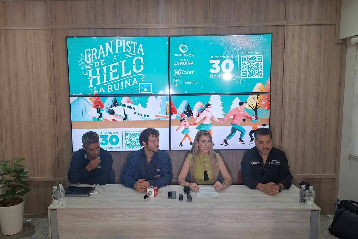 Gran Pista de Hielo estará disponible desde el 30 de noviembre en Hermosillo