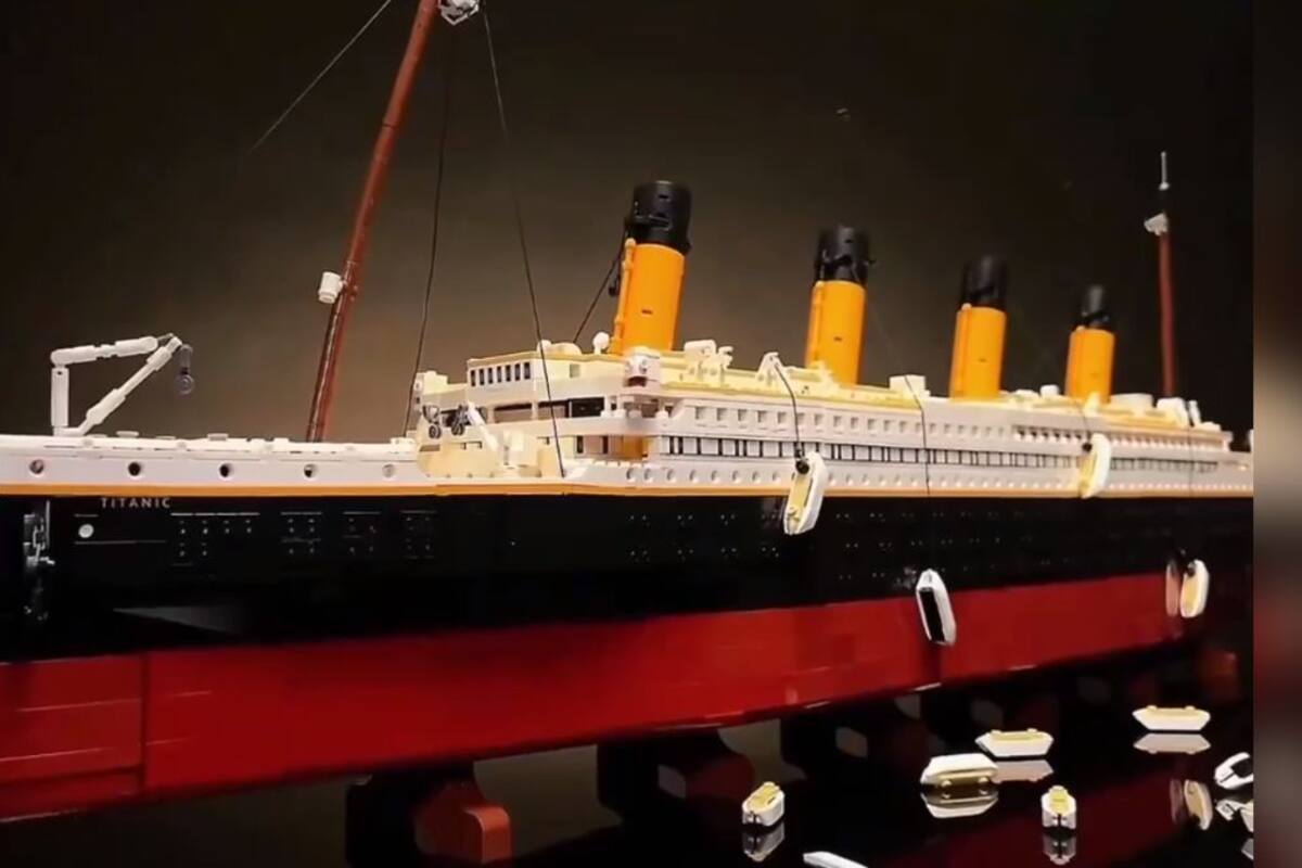 VIDEO: así se ve una réplica muy exacta del Titanic hecha con figuras Lego