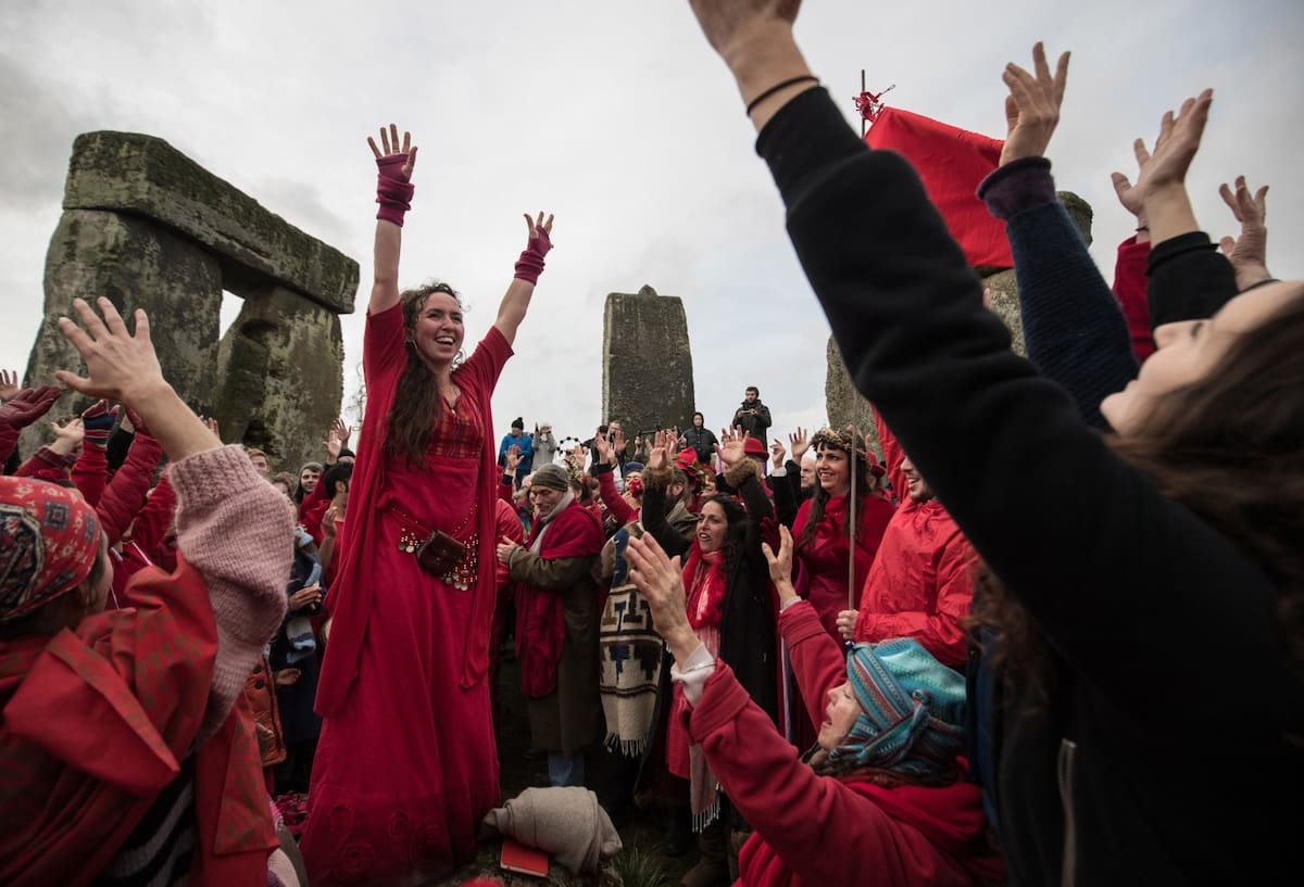 Foto: Time Magazine
Personas celebrando el solsticio de invierno en Stonehenge.
