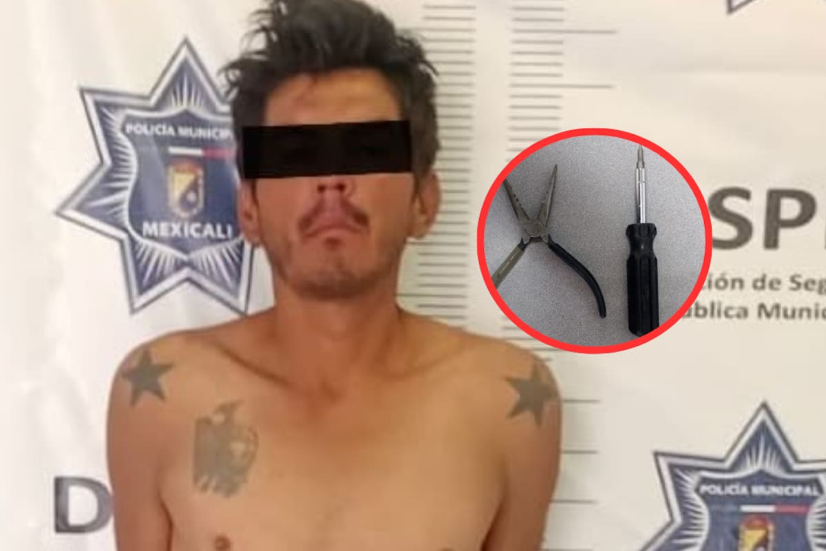 Lo sorprendieron dentro de una pick up; intentaba encenderla con pinzas y desarmador