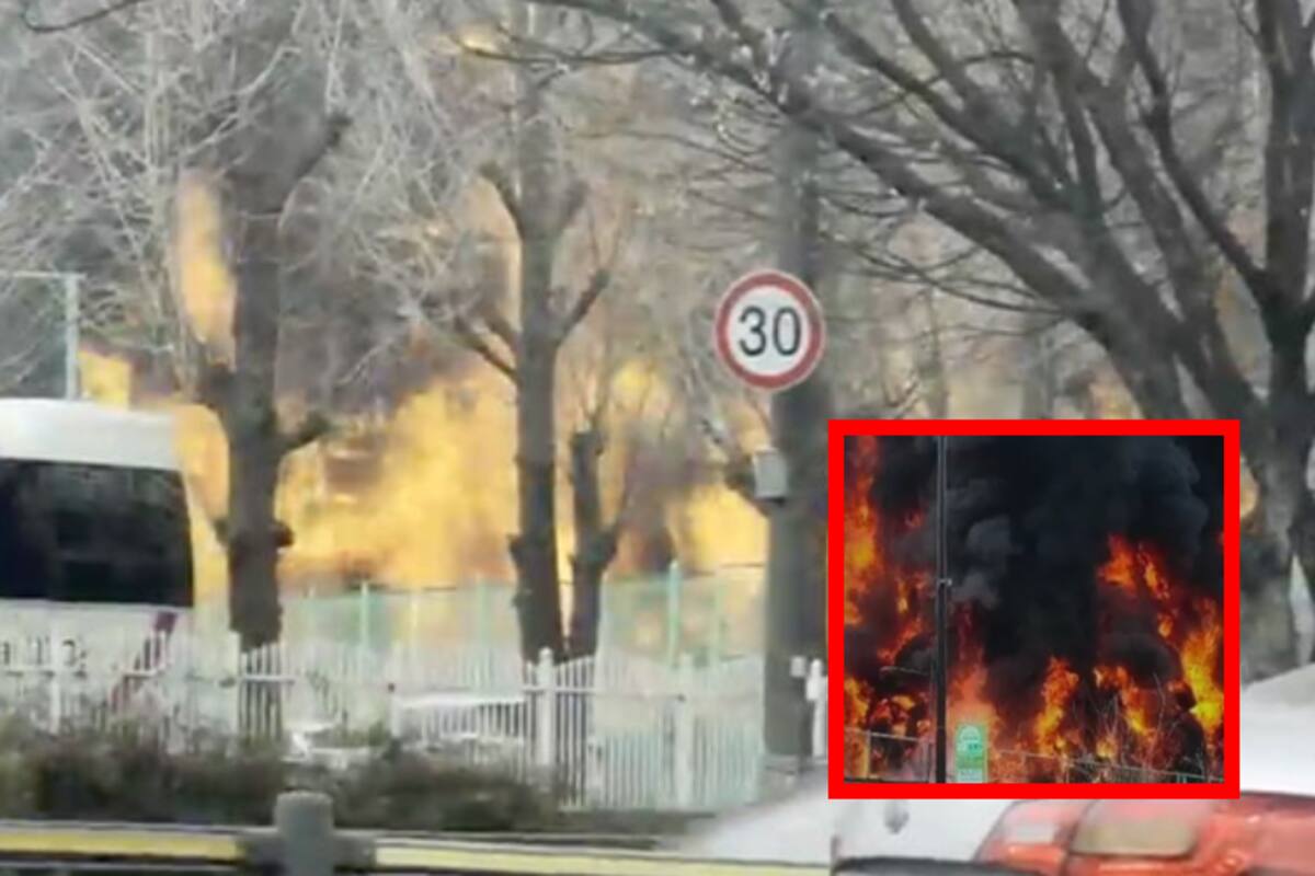 VIDEO: Incendio en Seúl causa pánico y deja graves daños en una escuela