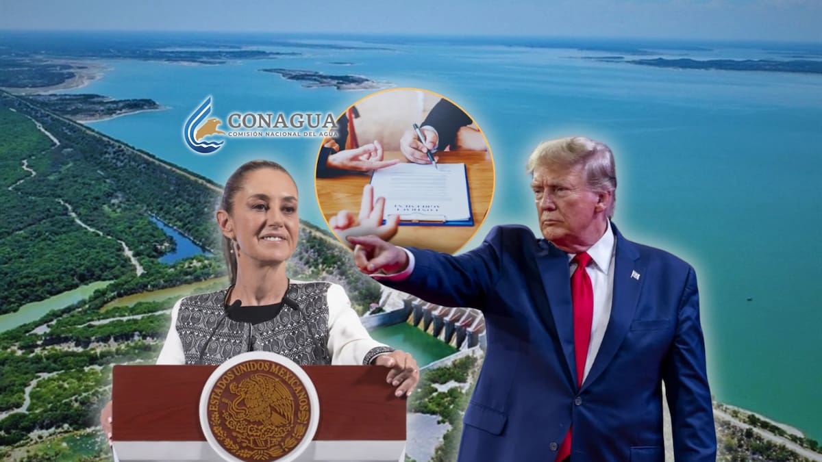 El delegado regional de la Conagua, Luis Carlos Alatorre, planteó utilizar parte del agua almacenada en la Presa El Cuchillo, ubicada en Nuevo León, para abonar al adeudo de agua que México mantiene con Estados Unidos, con el objetivo de responder a las presiones de Donald Trump, presidente de Estados Unidos.. Foto: Especial