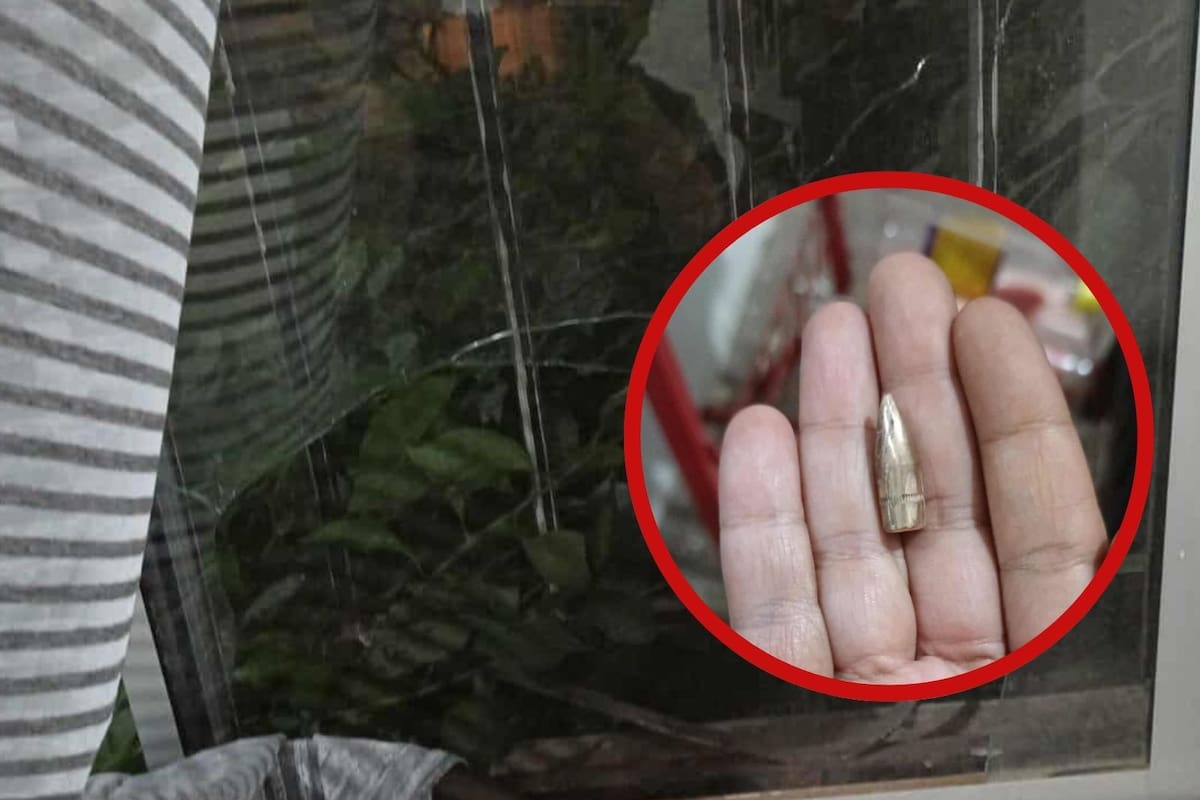 Bala perdida rompe ventana en Ciudad Obregón durante celebraciones de Año Nuevo 2026