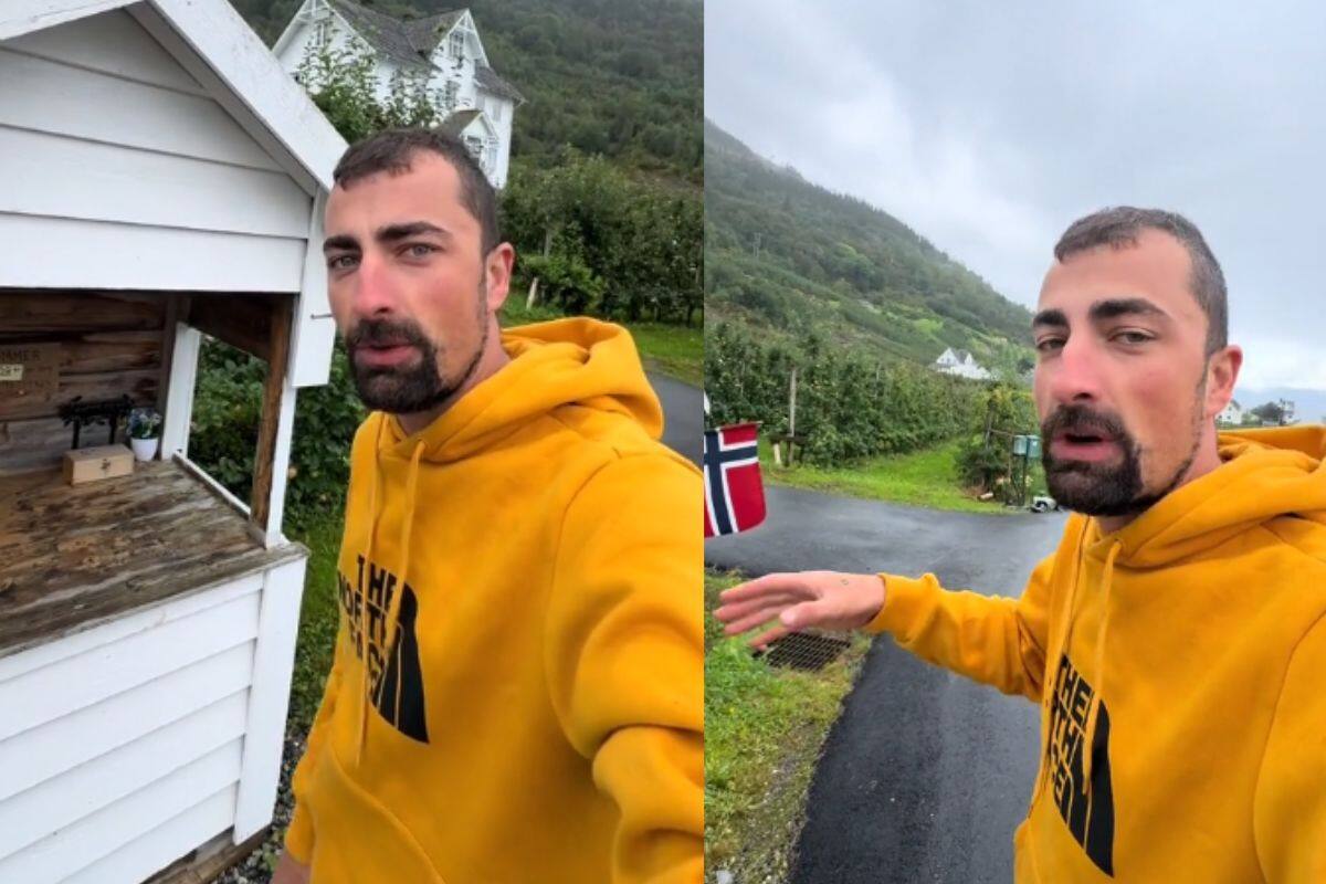 “Nadie lo roba”: Hombre muestra cómo funcionan los comercios en Noruega