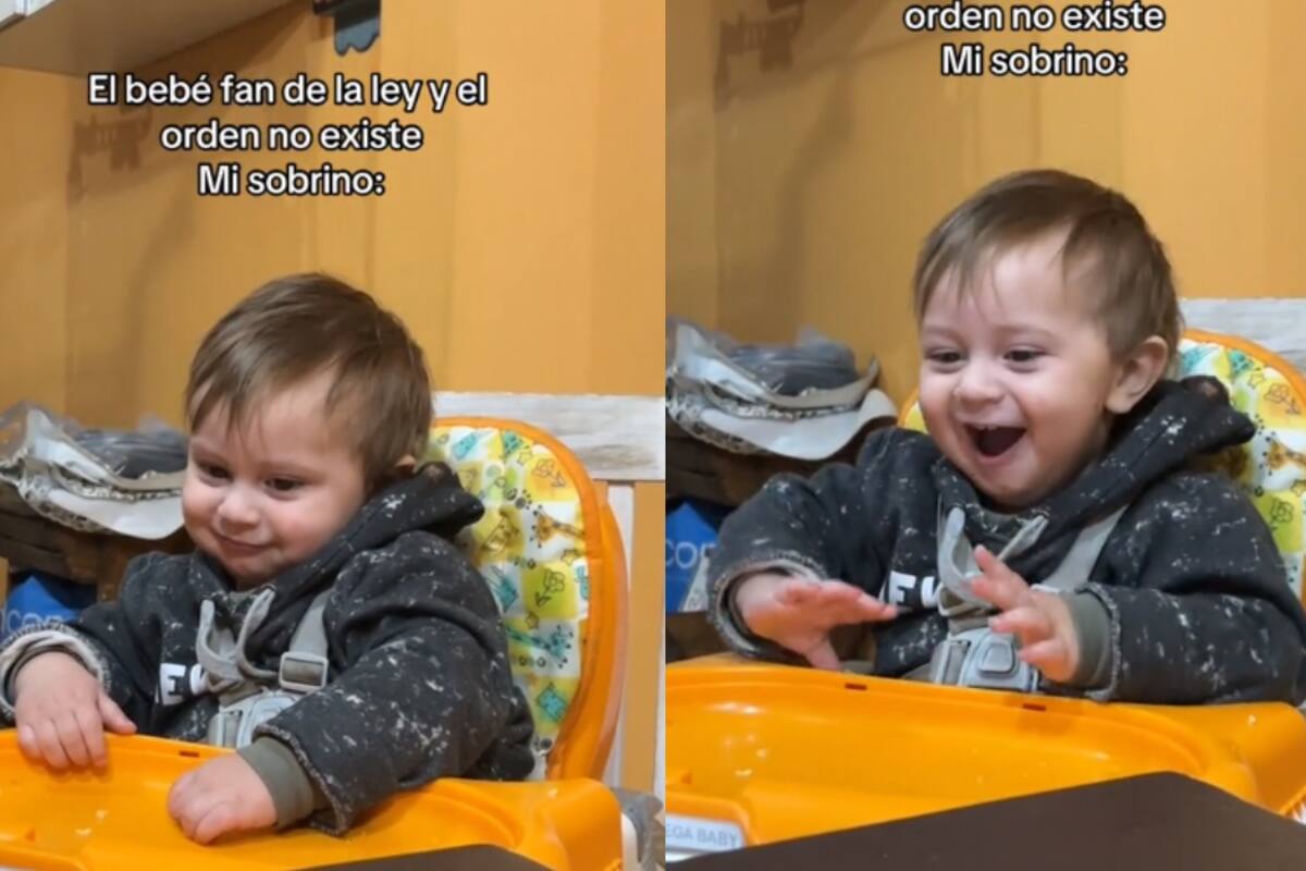 El fan más joven de La Ley y el Orden: este bebé se emociona cuando ve este famoso programa de detectives