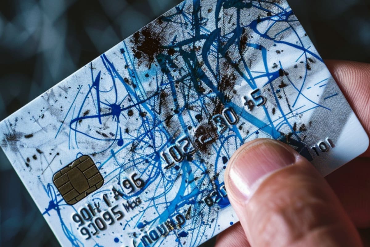 ¿Es recomendable escribir o firmar sobre una tarjeta de crédito?