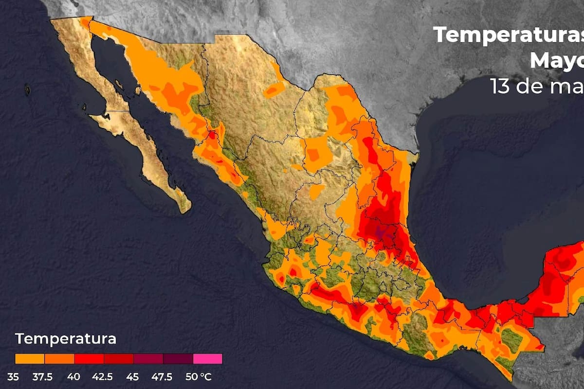 Seguirá la ola de calor en México; hay potencial de lluvias en estos estados