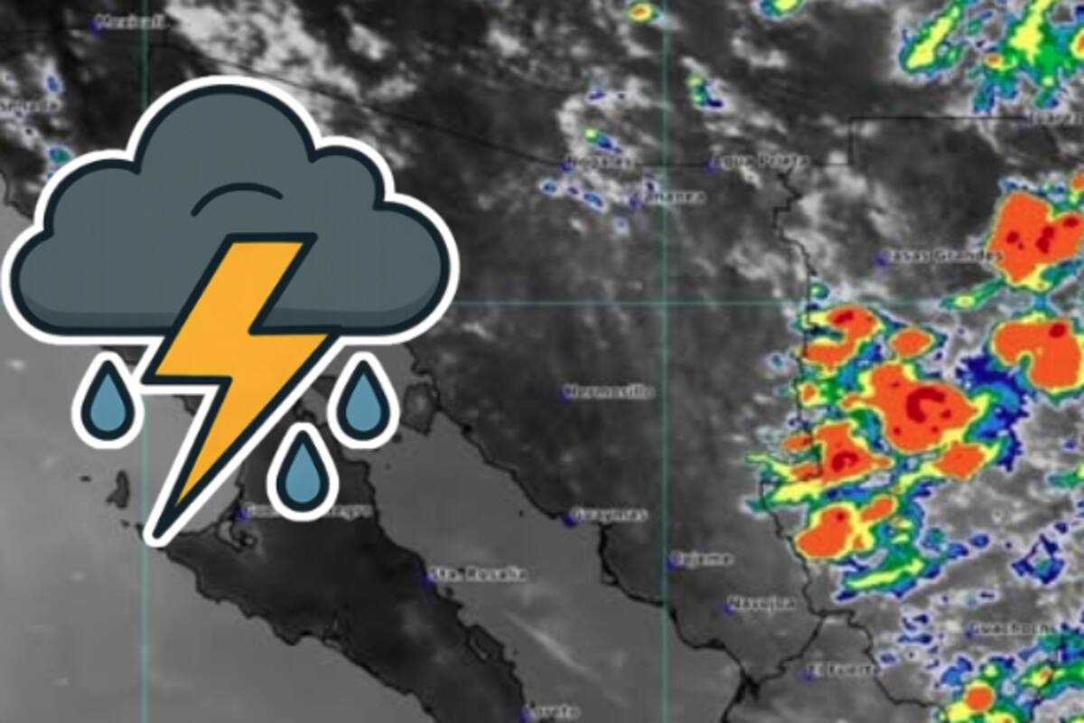 Tormentas eléctricas azotan la Sierra Madre y el norte del estado: autoridades advierten sobre chubascos peligrosos y fuertes vientos