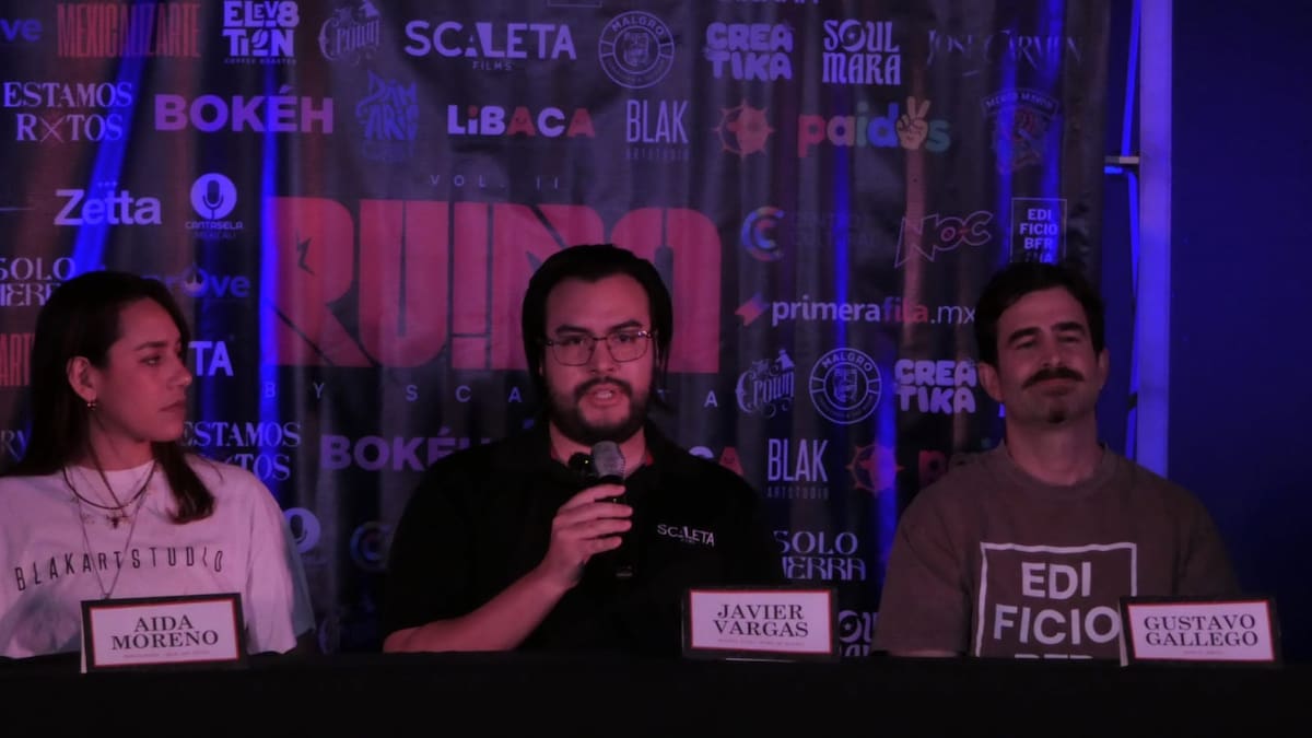 Organizadores y participantes presentaron los detalles de la segunda edición de Ruido by Scaleta Films, festival que reunirá cine, música, fotografía y talleres en Mexicali durante septiembre. Foto: Sergio Olguin