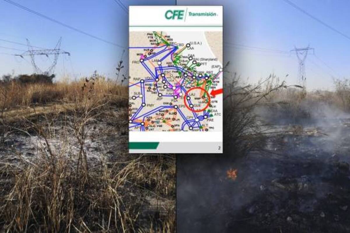 CFE presenta pruebas del incendio en Tamaulipas que causó apagón