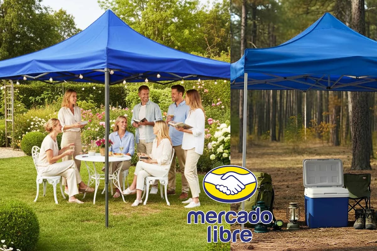 La carpa toldo de 3x3 impermeable y reforzada que Mercado Libre vende a un precio reducido de 819 pesos