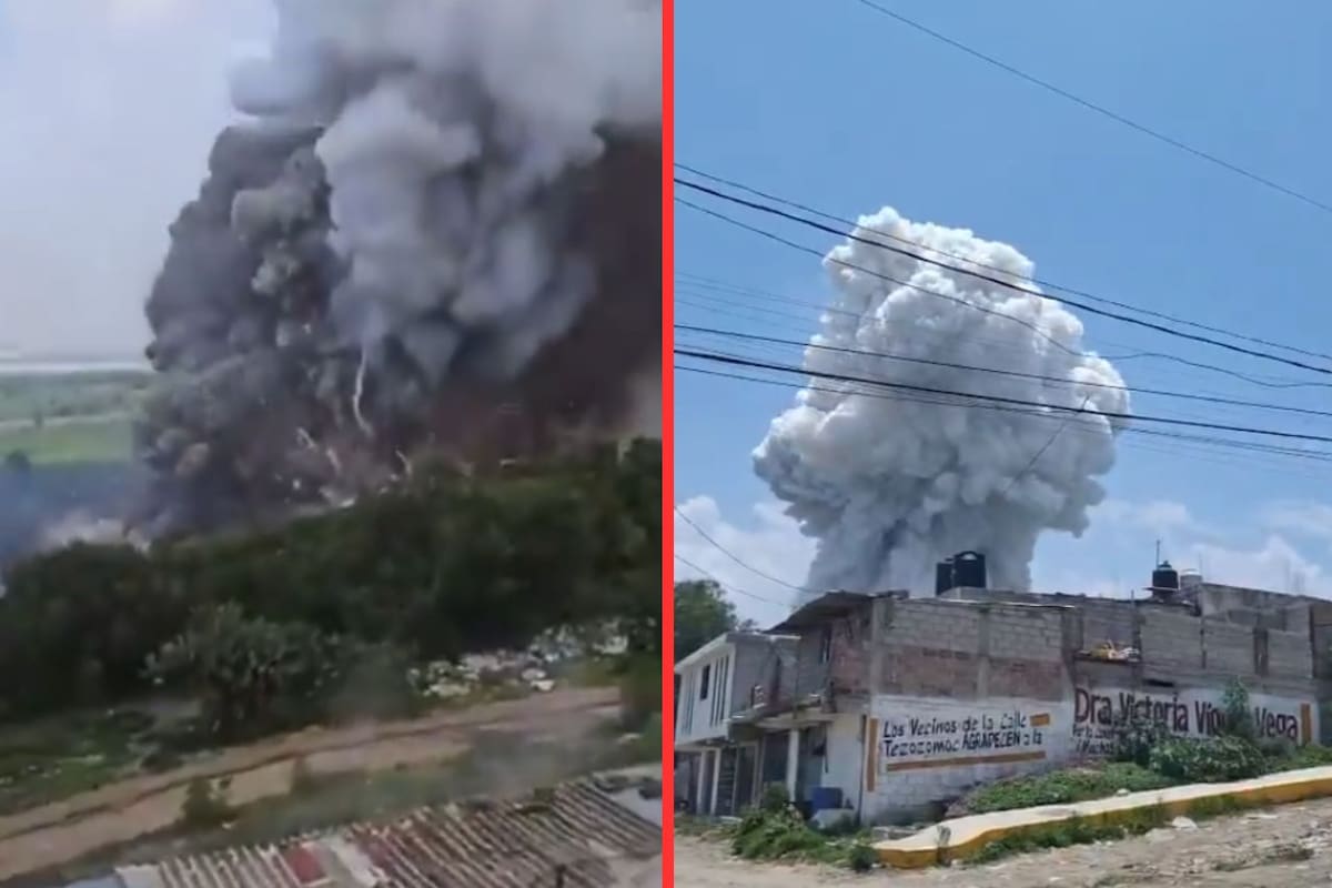 Explosión en cadena en zona de polvorines en Tultepec, Edoméx, deja un muerto y nueve lesionados